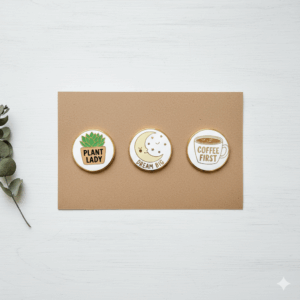 Badges, Pins & Keyrings