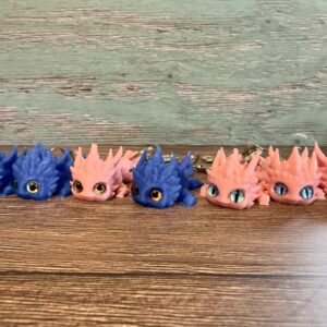 Articulated Baby Dragon Keyring