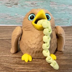 Hungry Bird with Worm