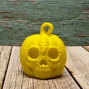 Skull Pumpkin Keyring